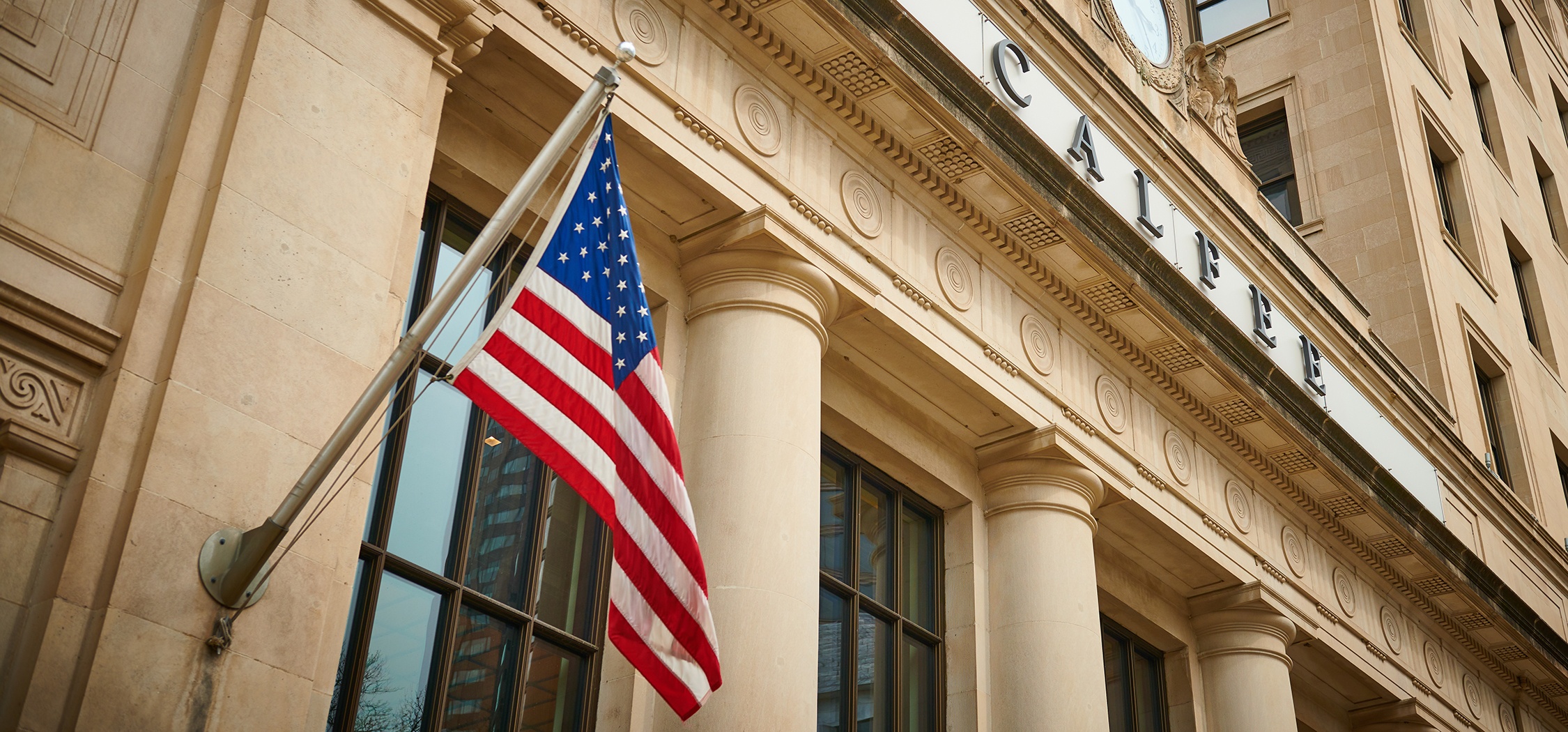 Cleveland Building - American Flag